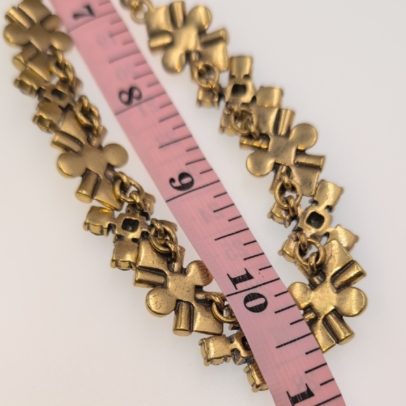 J. Crew Gold and Smokey Grey Necklace with X-Shaped Links - Picture 5 of 6